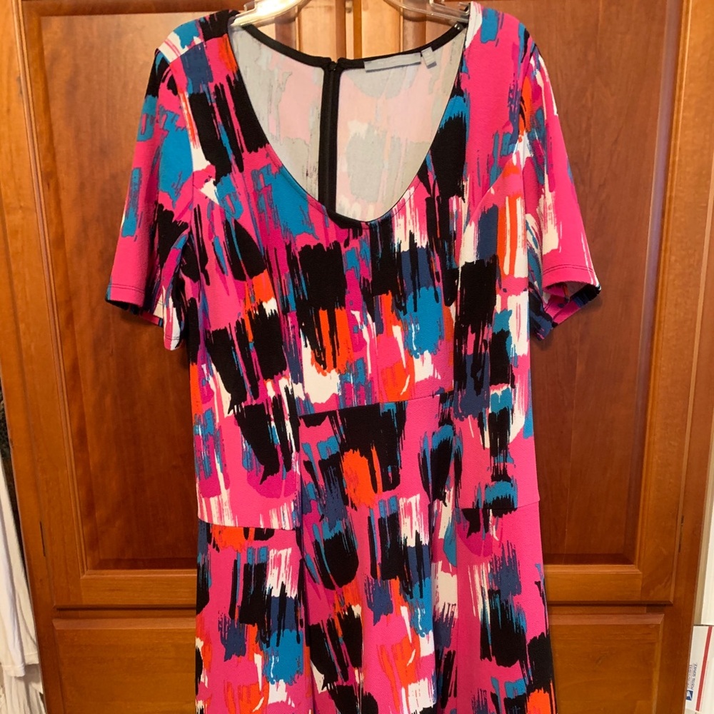 Bright, fit-and-flare NY Collection dress
